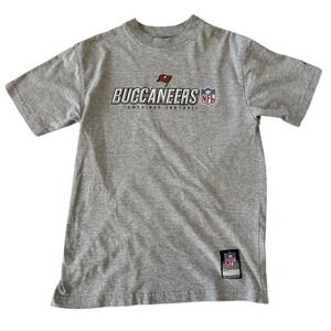 Tampa Bay Buccaneers NFL Team Apparel Reebok Gray T Shirt Men's Small